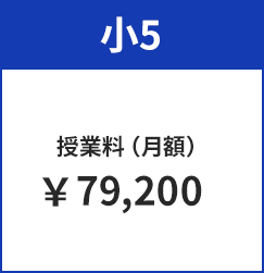 小5授業料（月額）79,200